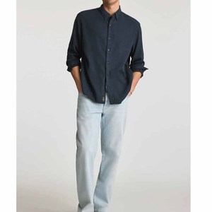 Jeans pour homme sur mesure, coupe droite, délavage clair, denim en coton de qualité supérieure, décontracté, 5 poches, fabricant OEM ODM - Product Image 6