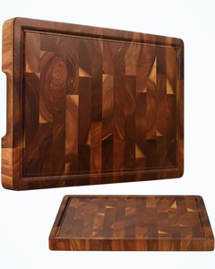 เขียงไม้อะคาเซียพร้อมที่จับสำหรับเสิร์ฟอาหาร - Product Image 6