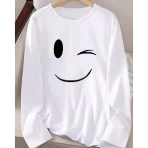 เสื้อยืดผู้หญิงสั่งทำพิเศษ ผ้าฝ้าย 100% แขนยาว ทรงปกติ ผ้าถักย้อมสีพื้น สีขาว เป็นมิตรกับสิ่งแวดล้อม ระบายอากาศได้ดี - Product Image 2