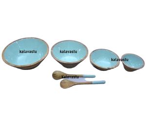 Bol de service à salade multifonction en bois de manguier avec époxy pour décoration murale cadeau de mariage - Product Image 1