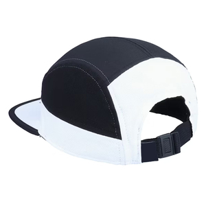 Gorra de 5 Paneles Lisa al por Mayor de Fábrica, Gorra de Sarga de Algodón con Visera Plana, Diseño Personalizado, Gorra Urbana con Visera Plana, Bordado Premium - Product Image 2