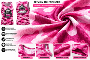 Custom Men's Pink Camo Gym Tank Top Sublimation Fitness Stringer Vest Bodybuilding Sleeveless Workout Training Sports Apparel - Product Image 5