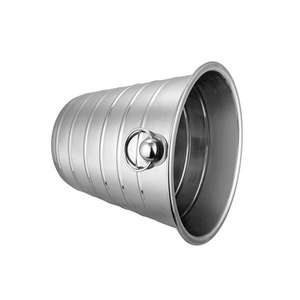 Cubo de hielo y vino de acero inoxidable con diseño rasgado para servir bebidas - Product Image 3