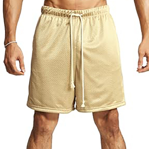 Pantalones cortos de malla de poliéster para hombre, los más vendidos, de excelente ajuste, flexibles y transpirables. - Product Image 1