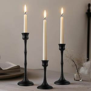<b>Small</b> & Tall Vintage Metal <b>Candle</b> Stands Aluminum <b>Candle</b> Holders B2B Wholesale Supply for Luxury Hospitality - Product Image 4