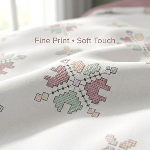 Juego de Sábanas Super King Size de 120x120 Pulgadas, 100% Algodón Puro, con 2 Fundas de Almohada |   Ropa de cama transpirable y con cremallera para almacenamiento. - Product Image 3