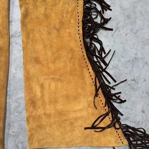Cuissardes d'équitation en cuir de vache sur mesure de haute qualité, design western, longueur intégrale, vente en gros à des prix compétitifs - Product Image 4