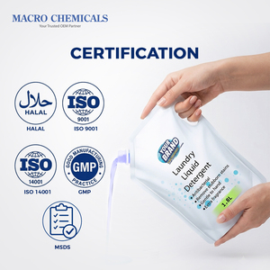 Premium Malaysia Supplier OEM Antibacterial Laundry Liquid Detergent Concentrated Formula Front <b>Top</b> <b>Load</b> Washer 1.8L Pouch Head - Product Image 3