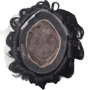 Peluca de Cabello Humano Mono de Primera Calidad Austrian Taz Hair Bangladesh con Estilos Naturales y Ondas Profundas - Product Image 1