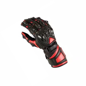 Fabrication directe en usine de gants de moto personnalisables en cuir de chèvre imprimé avec logo de qualité professionnelle pour les sports de plein air - Product Image 4