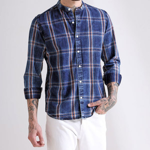 Camisas de franela directamente de fábrica, hechas a medida, de algodón suave a cuadros para hombre, manga larga, informales, al por mayor - Product Image 3