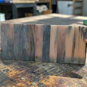 Écailles de corne de buffle naturelles, poignées en corne de buffle véritable pour la fabrication de couteaux et l'artisanat, au meilleur prix - Product Image 1