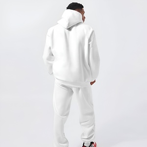 Ensemble de survêtement pour homme avec sweat à capuche et pantalon de jogging, logo brodé, streetwear décontracté, coupe ample, vêtements d'hiver, logo personnalisé, vente en gros - Product Image 2