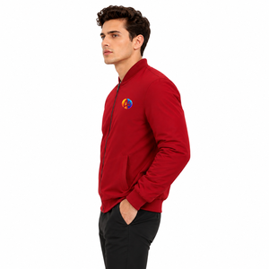 <b>smart</b> men bomber <b>jacket</b> with lightweight construction smooth fabric and comfortable fit for modern fashion and casual daily wear - Product Image 4
