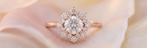 Anillo de Compromiso Romántico con Diamante de Corte Brillante Redondo, Oro Rosa, Joyería de Diamantes Naturales Certificados por GIA para Mujer - Product Image 4