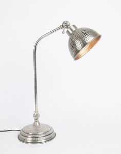 Luxury silver metal <b>study</b> table <b>lamp</b> oem odm low moq factory price wholesale bulk supply fast shipping adjustable - Product Image 1