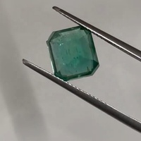 Esmeralda Zambiana de Corte Esmeralda, Calidad AAA+, Sin Tratar, 3.95 Quilates, Gema Verde Intenso Natural con Certificación IGI, Corte Excelente