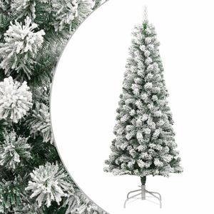 82.7 \ "albero di natale incernierato artificiale con neve floccata per decorazioni Festive - Product Image 1