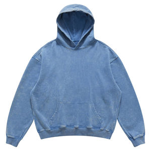 Plus Size Heavy Weight Women French Terry Baggy Pullover Hoodies Vintage Wash Outdoor Winter Warm Hooded For Girls Breathable - Product Image 1