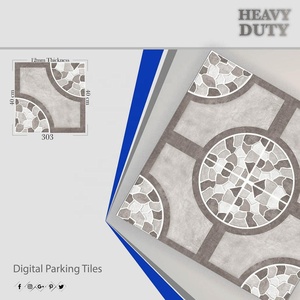 Azulejos de suelo de estacionamiento rústico resistente de porcelana antideslizante de fábrica Vistaar 400x400mm 40x40cm diseño antideslizante Digital - Product Image 4