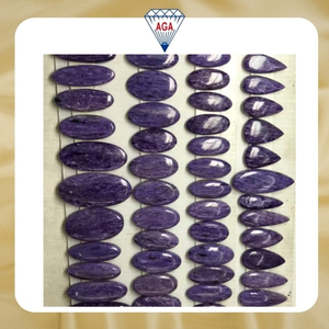 Cabujones de Charoita Natural de la Mejor Calidad, Piedras Sueltas de Tamaño Mixto y Forma Variada, Color Púrpura, para la Fabricación de Joyería, Venta al Por Mayor - Product Image 6