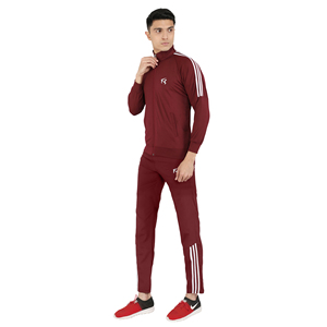 Survêtement de sport pour homme en velours premium, extensible dans les quatre sens, coupe ajustée, couleur unie, confortable, pour l'automne, le jogging et la course à pied - Product Image 4