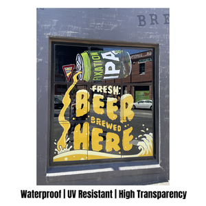 Vinilo Adhesivo Transparente para Ventanas, Impresión UV, Resistente al Agua, Listo para Enviar - Product Image 5