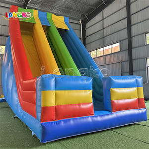 Parque acuático para niños al aire libre rojo y azul Castillo hinchable Juegos inflables Tobogán - Product Image 3