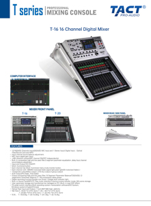 Equipo de Sonido Profesional, Mezclador de Audio Digital de 16 Canales - Product Image 6