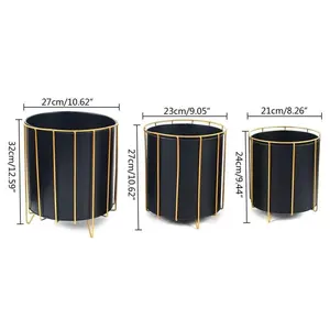 Jardinería Artesanía de metal esencial Forma personalizada y macetas de diseño para decoraciones de entrada de hogar y oficina - Product Image 5