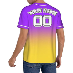 Camiseta de Béisbol Personalizada con Nombre y Número del Equipo, Impresión Digital, Transpirable, Talla Grande, Cuello en V, Serigrafía de Ángeles, Venta al Por Mayor - Product Image 5