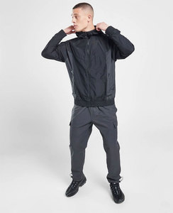 Wholesale Custom Blank Packable Thin Nylon Vintage Retro Anorak Pullover <b>Hoodie</b> Bulk Men Windbreaker Jacket for Man - Product Image 3