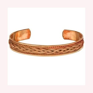 Bracelet Classique en Cuivre Massif Ajustable Fait Main – Bijou Élégant pour Hommes et Femmes, Idéal au Quotidien - Product Image 6