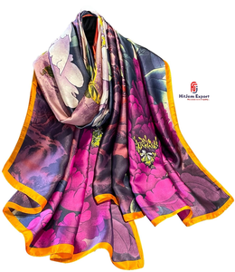 Luxury Printed Long <b>Scarf</b> Soft Fabric Head <b>Scarf</b> White Label Low MOQ Custom Branding OEM ODM Textile Manufacturer - Product Image 5