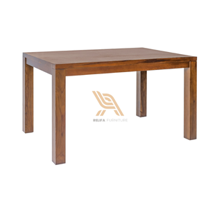 โต๊ะอาหารไม้เนื้อแข็งดีไซน์ทันสมัยคุณภาพสูง พร้อมโครงไม้สัก สำหรับเฟอร์นิเจอร์บ้าน - Product Image 2