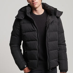 <b>Men</b> Classic Bubble <b>Jacket</b> Lightweight <b>Warm</b> Quilted Casual Winter Full Zip Outdoor Regular Fit Outerwear - Product Image 1