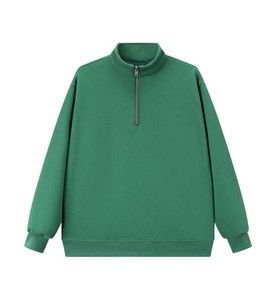 เสื้อสเวตเชิ้ตคอตั้งแบบซิปครึ่งตัว ผ้าฝ้าย สำหรับขายปลีกแบบลำลอง - Product Image 2