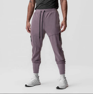 <b>Men</b> Running <b>Trousers</b> Lightweight Jogger Pants <b>Elastic</b> <b>Waist</b> Drawstring Leggings for Gym Training Lightweight Windproof Pants - Product Image 1