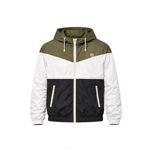 Lightweight Color Block Hooded Windbreaker <b>jacket</b> for men <b>Zip</b> <b>Up</b> Streetwear Low MOQ Custom Logo High Quality Outerwear Wholesale - Product Image 3