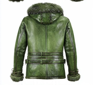 เสื้อแจ็คเก็ตหนังขนสัตว์คุณภาพสูงสำหรับผู้ชาย - Product Image 6