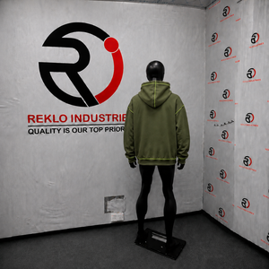 Sudadera con capucha gótica Olive con cremallera, costuras en contraste, estilo oversize, streetwear, logo bordado, unisex, personalizada, moda punk, en oferta - Product Image 4