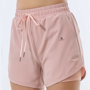 Shorts pour femmes, vêtements de sport d'été, taille haute, en coton respirant, décontractés, avec ceinture élastique ajustable, streetwear, meilleures ventes 2026 - Product Image 1