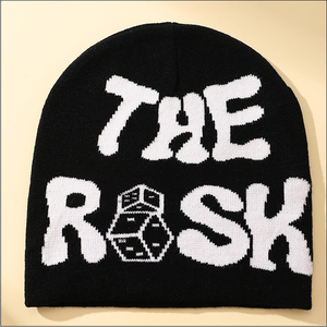 Bonnet tricoté unisexe OEM personnalisé de haute qualité 100 % acrylique, avec étiquette tissée teinte à la lettre, pour l'hiver, le ski et le pêcheur, modèle adulte courant - Product Image 5