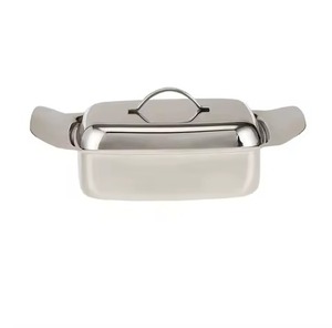 Metal Butter Dish With Lid Butter Storage <b>Container</b> For Kitchen Counter <b>Breakfast</b> Serving And Dining Table Display - Product Image 6