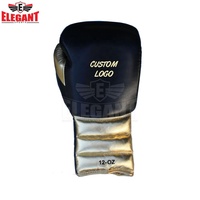 Guantes de Boxeo Profesionales de Alta Calidad en Cuero Metálico Dorado, Guantes de Sparring Negros y Dorados Twins Winning King Cleto