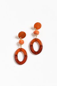 Pendientes de Resina Ovalados, Elegantes y Delicados, Regalo para Mujer, Pendientes de Resina en Capas, Coloridos y Atrevidos para Fiestas - Product Image 3