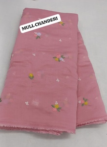 Tela Premium Mul Chanderi con Bordado Floral, 70 GSM, 44 Pulgadas de Ancho, Material Floral Elegante para Prendas de Boutique, 10 Metros - Product Image 6