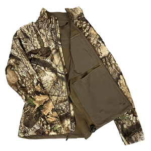 <b>Camo</b> Design Men's Casual Wear Softshell <b>Jackets</b> Windproof Warm Padded Stand Collar Long Sleeves Outdoor Running <b>Jackets</b> - Product Image 4