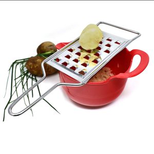 Râpe à pommes de terre en acier inoxydable avec poignée, râpe à légumes et à fromage multifonctionnelle pour la cuisine - Product Image 3