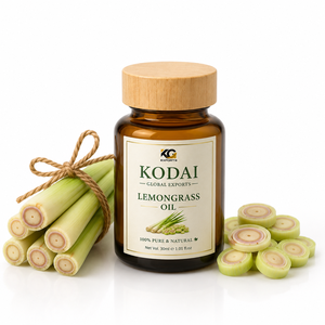 Aceite de hierba de limón de Tamil Nadu de Kodai Global Export - 100% puro, natural, destilado, multifuncional para el cuidado de la piel y el cabello - Product Image 1